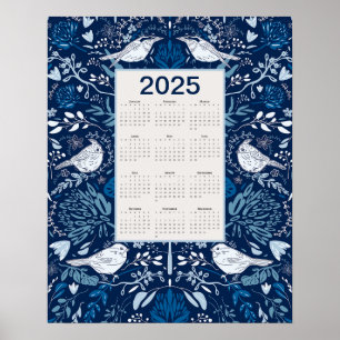Vogelkalender 2025 poster