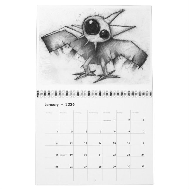 Vogelkalender Kalender (Jan 2026)