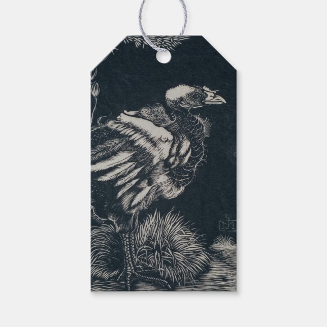 Vogelkick aus seinem Nest (von Jan Mankes) Geschenkanhänger (Vorderseite)