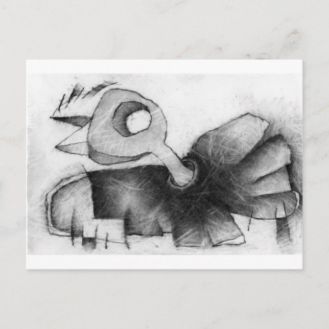 Vogelklappe Postkarte (Vorderseite)