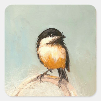 Vogelkunst-Aufkleber Quadratischer Aufkleber