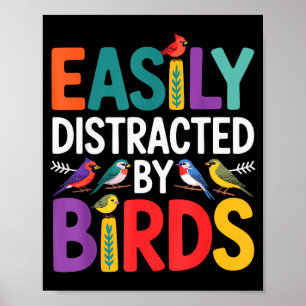Vogelkunst für Männer Frauen Kind Vogelbeobachtung Poster