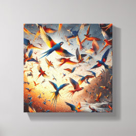 Vogelkunst Leinwanddruck