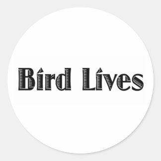 Vogelleben Runder Aufkleber