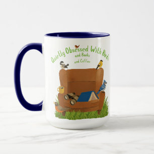 Vogelliebhaber-Kaffeeliebhaber-Buchleser-Tasse Tasse