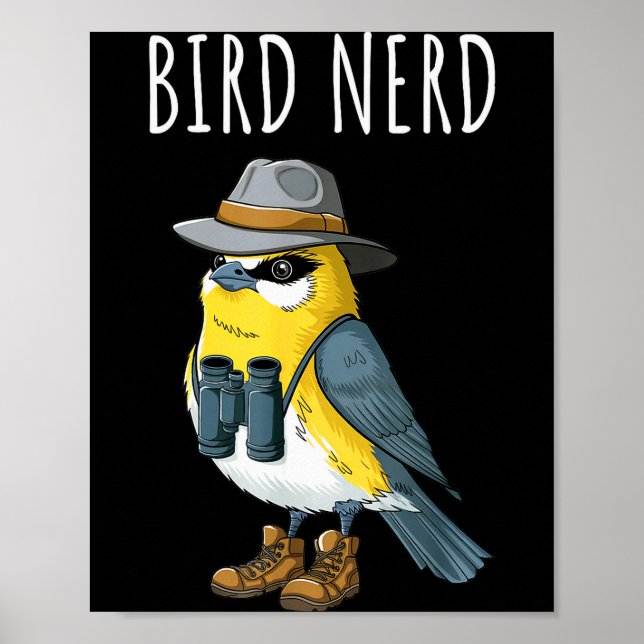 Vogelliebhaber Lustig Vogelbeobachtung Vogelbeobac Poster (Vorne)
