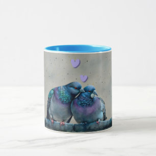 Vogelliebhaber Pigeon Bird Art Cup Tasse