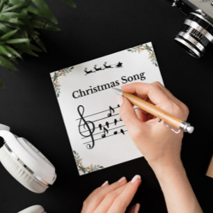 Vogellieder Weihnachtslieder Musik Feiertagskarte
