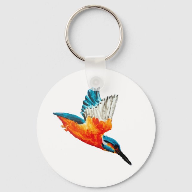 Vogelmalerei Schlüsselanhänger (Vorderseite)