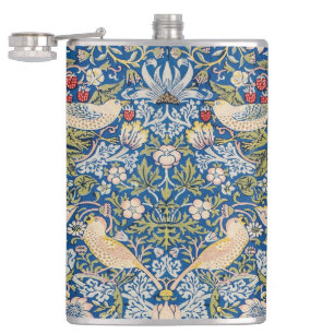 Vogelmotivo im Jugendstil Design Flachmann