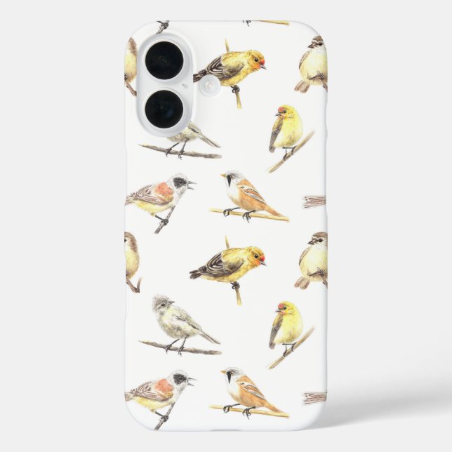 Vogelmuster Case-Mate iPhone Hülle (Rückseite)
