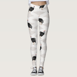 Vogelmuster der Guinea Leggings