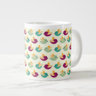 Vogelmuster Jumbo-Tasse