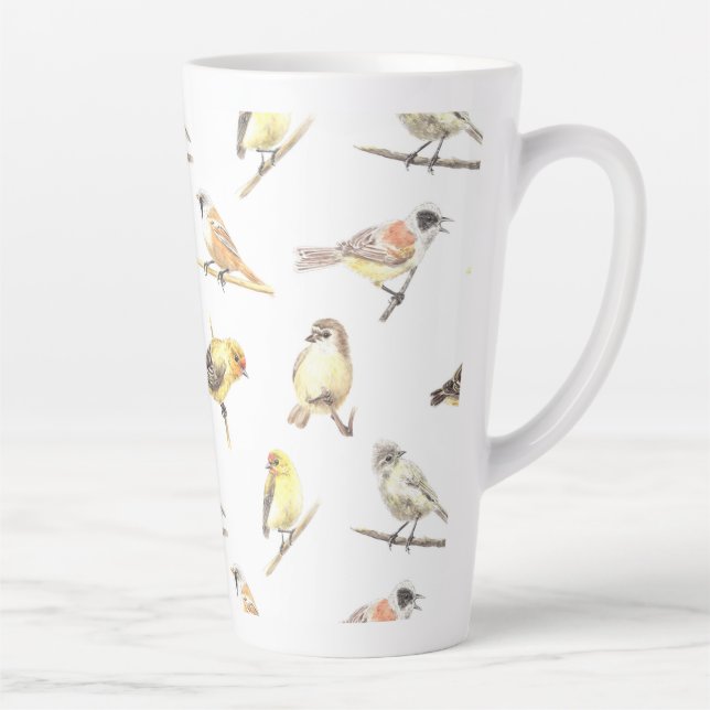Vogelmuster Milchtasse (Rechts)