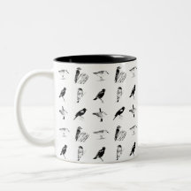 Vogelmuster Tasse
