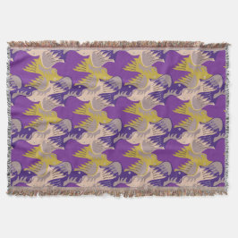 Vogelmuster-Tesselung Lila Kegeldecke 1 Decke