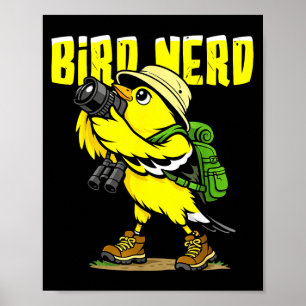 Vogelnerd lustiger Vogel Vogelbeobachtung amerikan Poster