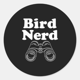 Vogelnerd  runder aufkleber