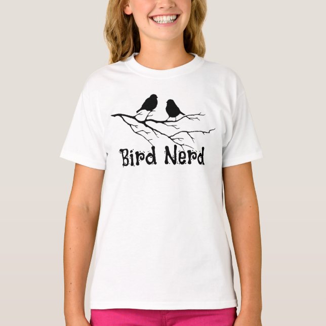 Vogelnerd Spaß Vogelbeobachter Vogelbeobachtung T-Shirt (Vorderseite)