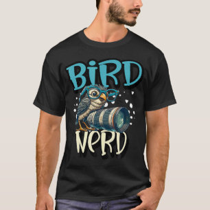 Vogelnerd Süße Eule Überdimensionale Brille Kamera T-Shirt