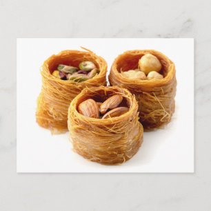 Vogelnest Baklava Postkarte
