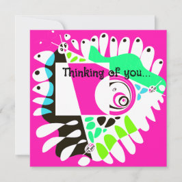 Vogelnest - Fuchsia White Karte