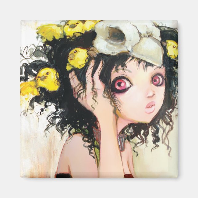 Vogelnest-Magnet Magnet (Vorne)