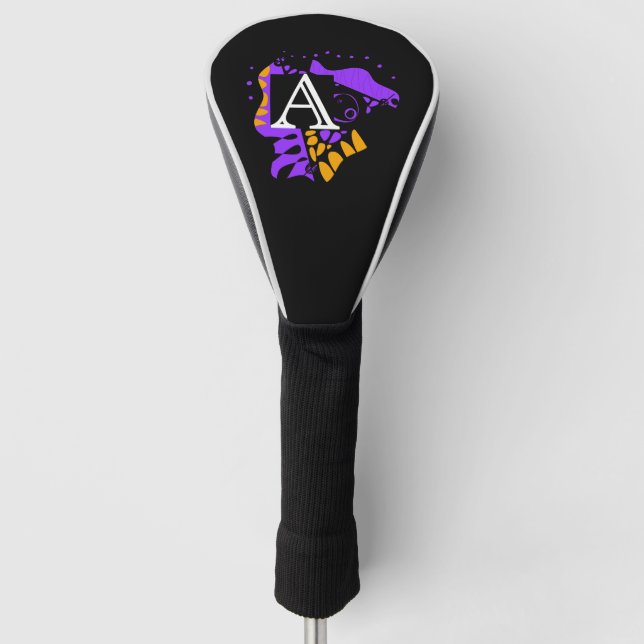 Vogelnest - Personalisierter Anfangsbrief A Golf Headcover (Vorderseite)