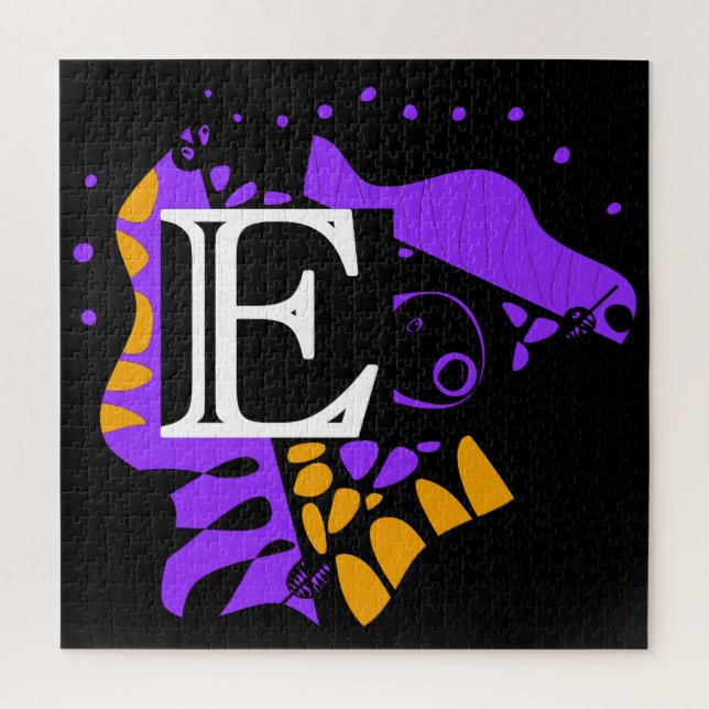 Vogelnest - Personalisiertes erstes Schreiben E Puzzle (Vertikal)