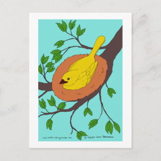 Vogelnest Postkarte