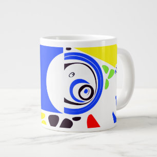 Vogelnest - Royal Blue White Jumbo-Tasse