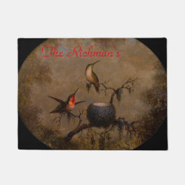 Vogelnest viktorianische Kopfbedeckung Fußmatte