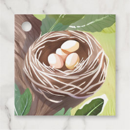 Vogelnest | Wasserfarben Eier Natur Geschenkanhänger