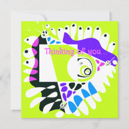 Vogelnest - Zitronenweiße Gedanken an dich Karte