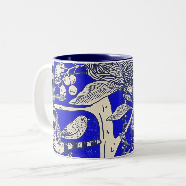 Vogelnest Zweifarbige Tasse (Vorderseite Links)