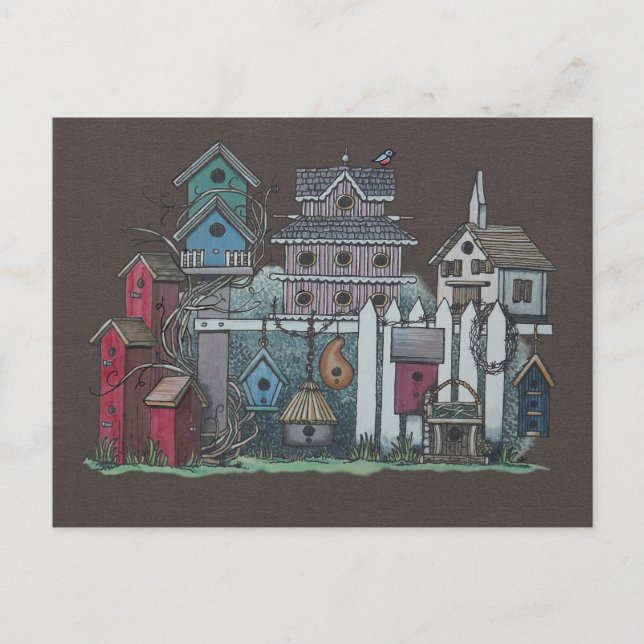 Vogelnestsammlung Postkarte (Vorderseite)