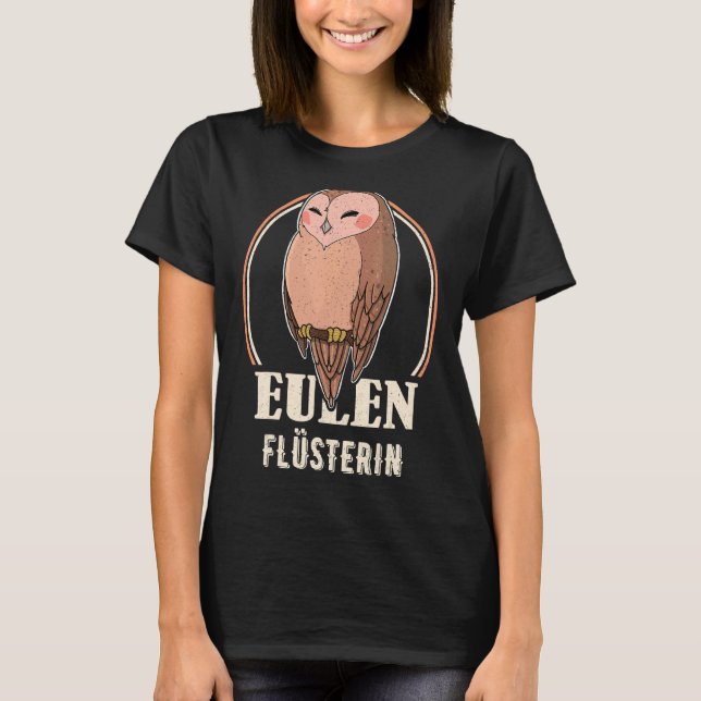 Vogelornithologe Biologie Biologin Night Cu T-Shirt (Vorderseite)