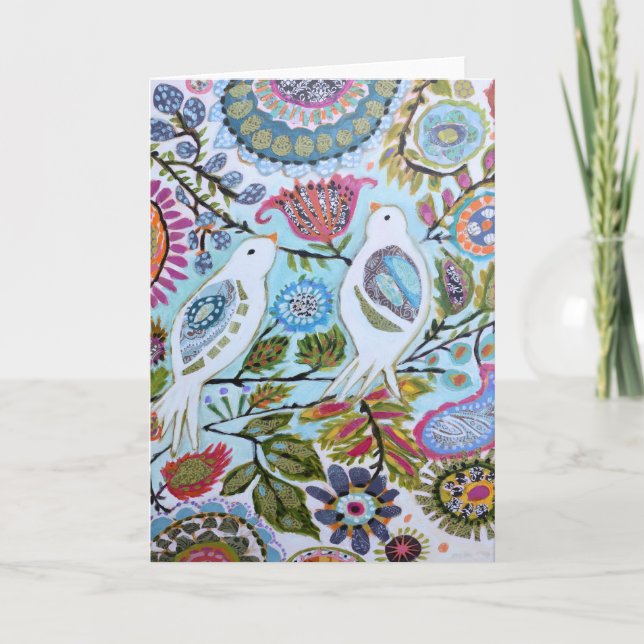 Vogelpapier I Karte (Vorderseite)
