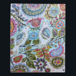 Vogelpapier I Puzzle<br><div class="desc">Dieser süße Druck zeichnet sich durch farbenfrohe Papiervögel aus | Von Karen Fields</div>