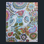 Vogelpapier I Puzzle<br><div class="desc">Dieser süße Druck zeichnet sich durch farbenfrohe Papiervögel aus | Von Karen Fields</div>