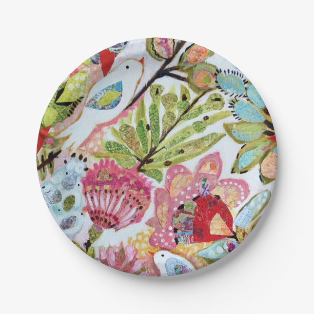 Vogelpapier II Pappteller (Vorderseite)