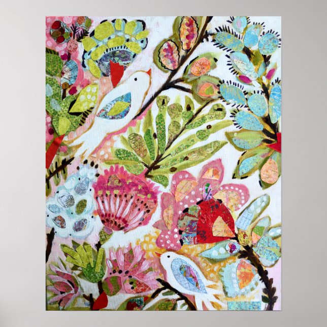 Vogelpapier II Poster (Vorne)