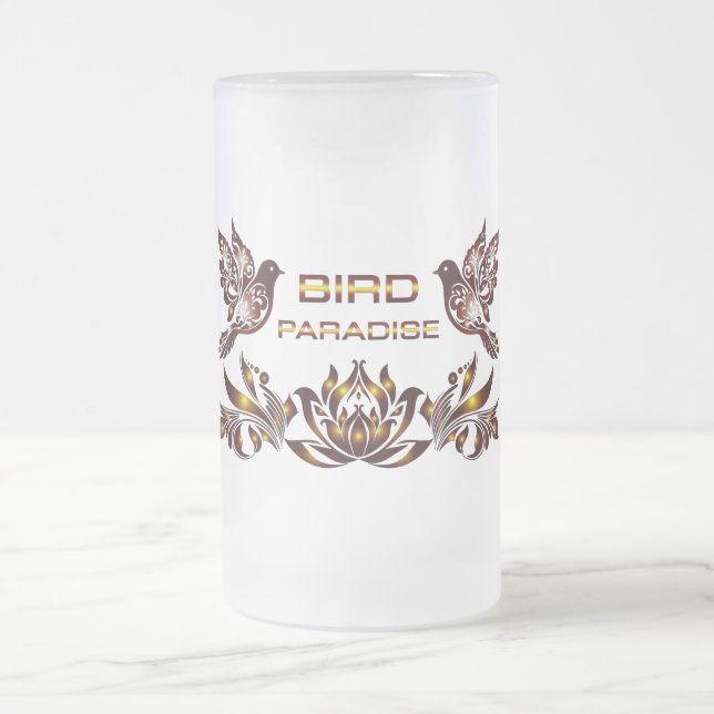 Vogelparadies Bierglas Mattglas Bierglas (Mittel)