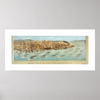 Vogelperspektive der Flotte in der Bucht von San F