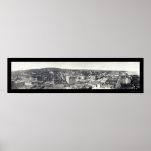 Vogelperspektive des Duluth MN Fotos 1914 Poster