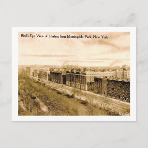 Vogelperspektive Harlem, New York City Vintage Postkarte