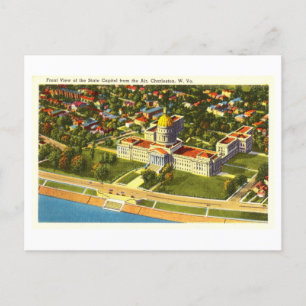 Vogelperspektive Hauptstadt in Chaleston, W.V. Postkarte