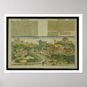 Vogelperspektive von Salzburg aus der Nürnberger C Poster