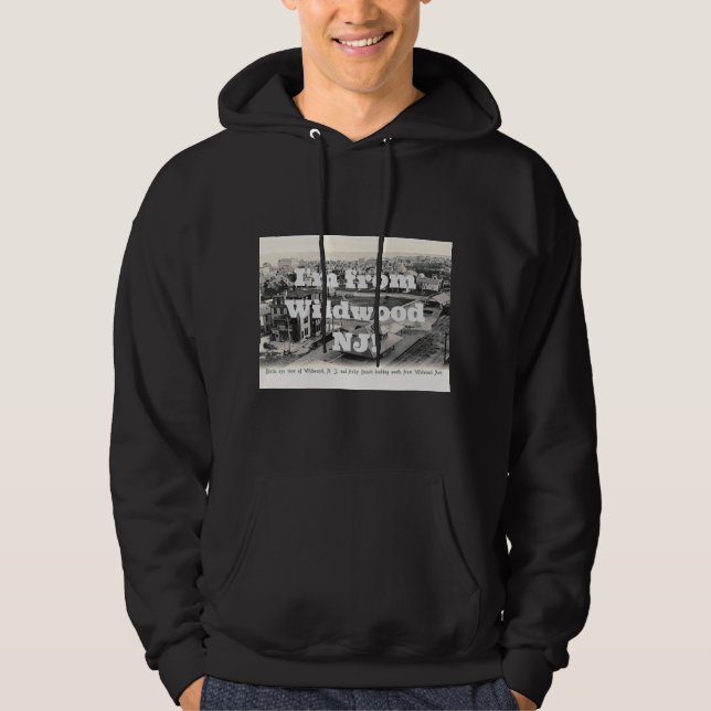 Vogelperspektive, Wildwood, New Jersey, Vintag Hoodie (Vorderseite)