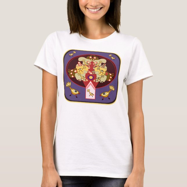 Vogelpuzzlespielfan T-Shirt (Vorderseite)